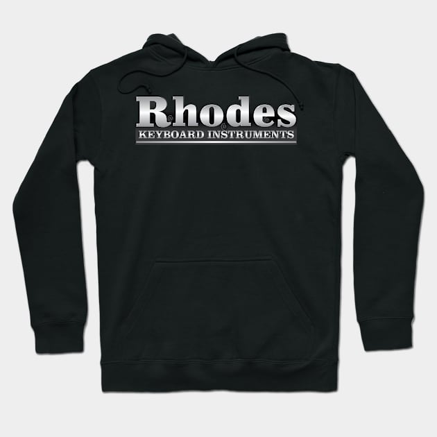 Rhodes electric piano logo. Hoodie by simonreich